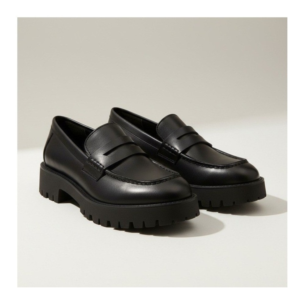 Steve Madden Black Platform Loafers - Women's Size 8 - Brand New